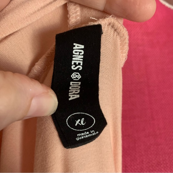 Agnes & Dora Blush Pink Swing Tunic Length Vest size XL with Pockets - Picture 7 of 8